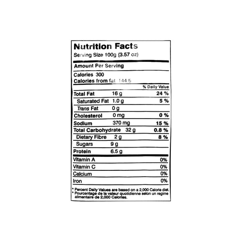 Nutritional facts Nimco Bhel Puri 